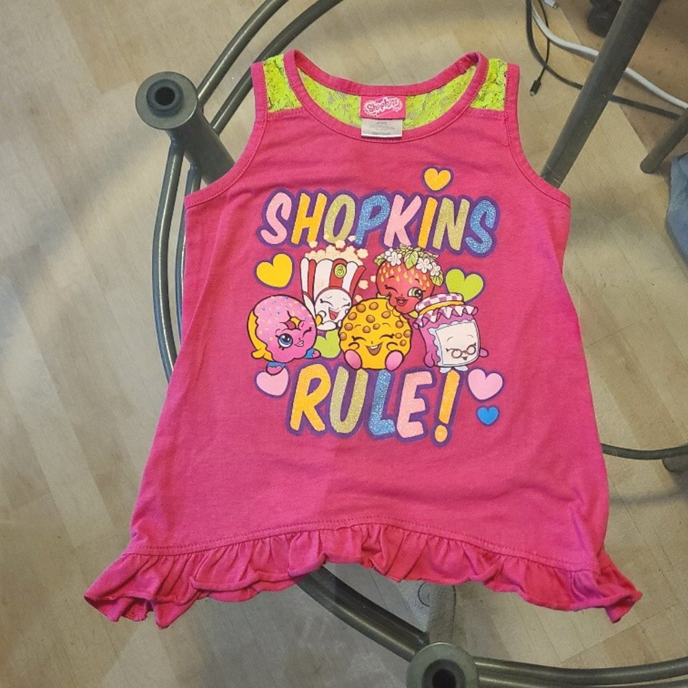 SHOPKINS RULE ruffle tanktop Size 4